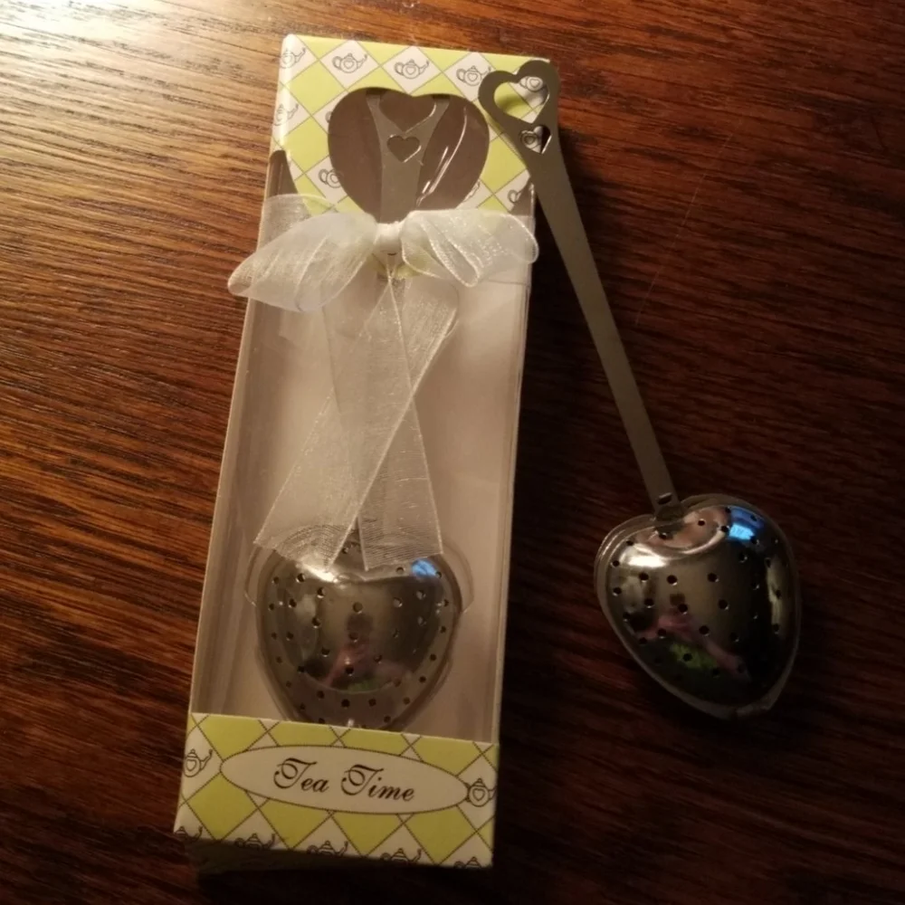 BERON Stainless Steel Tea Time Heart Tea Infuser New